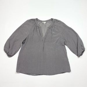 Women’s Joie Long Sleeve 100% Silk Vneck Blouse/Top Size Medium